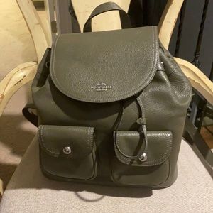 COACH leather backpack